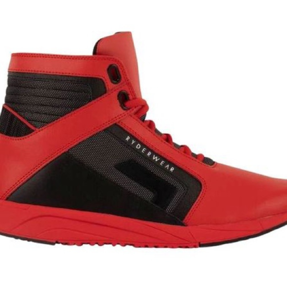 Ryderwear Raptors Fly Lyte high tops Mens red black size 5 men women 7.5 NIB
